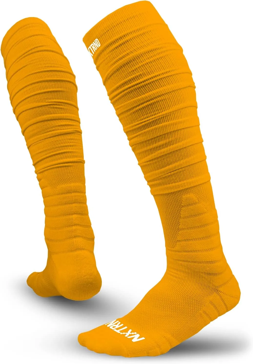 Nxtrnd XTD Scrunch Football Socks, Extra Long Padded Sport Socks for Men & Boys