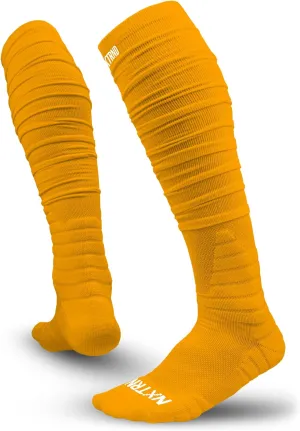 Nxtrnd XTD Scrunch Football Socks, Extra Long Padded Sport Socks for Men & Boys