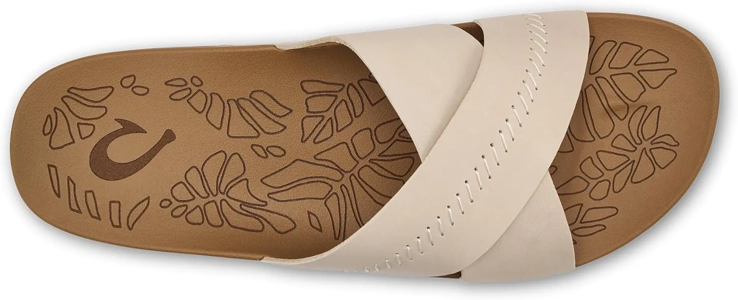 OLUKAI Kipe‘a 'Olu Women's Slide Sandal, Everyday Stylish Shoe, All-Day Wear & Comfortable Fit