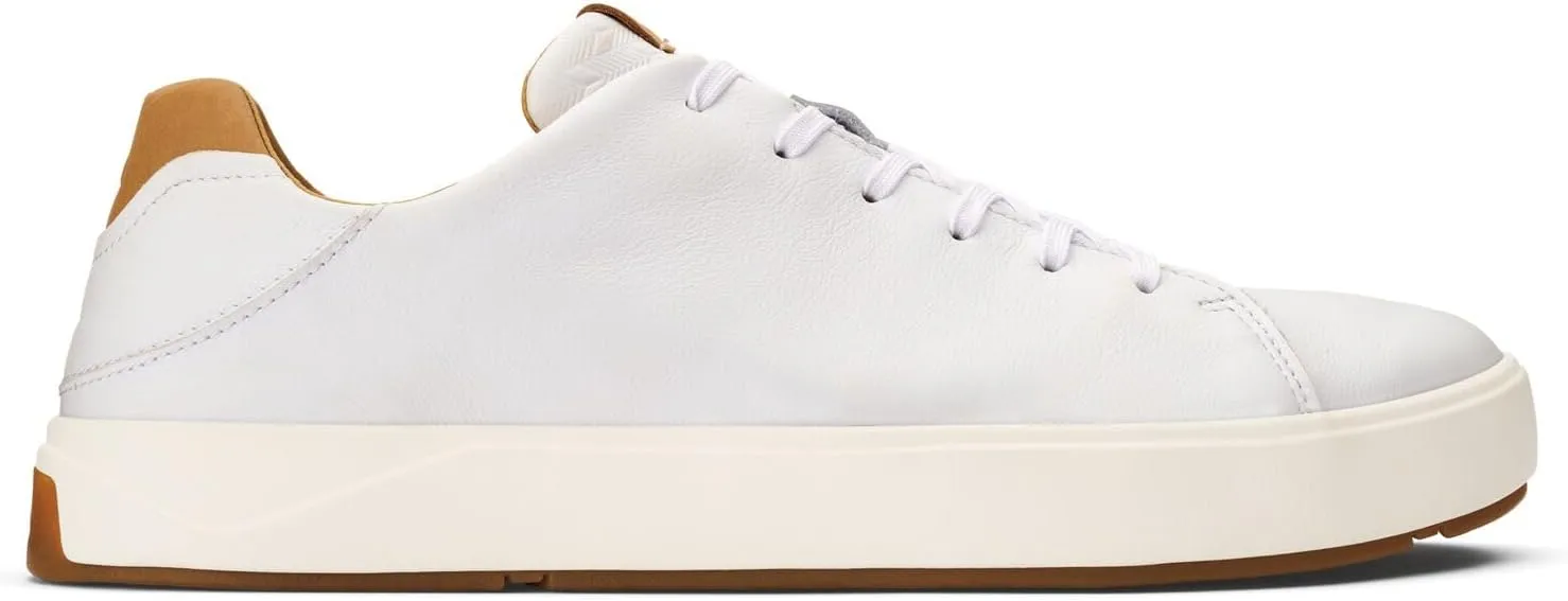 OLUKAI Lae'ahi Li 'ILI Men's Waterproof Leather Sneaker, Versatile & Casual Everyday Shoe, All-Day Comfort & Support, Enhanced Grip & Traction