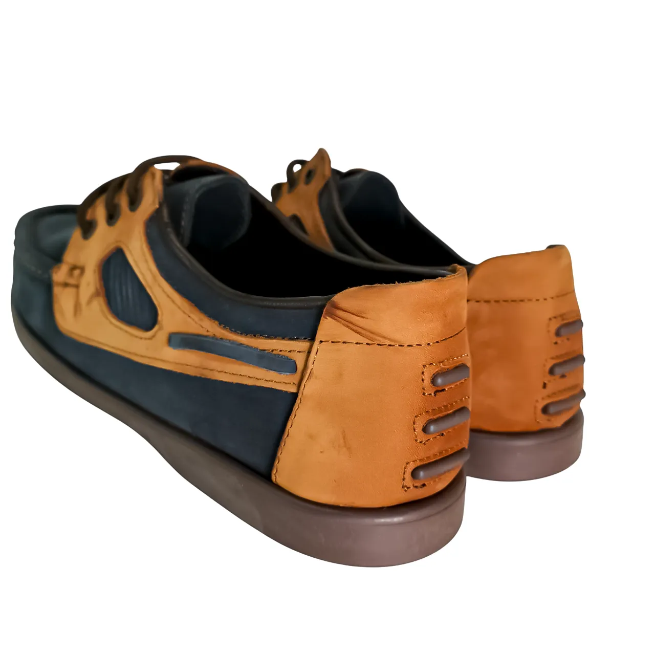 Oregon  Leather Navy Rust Shoe