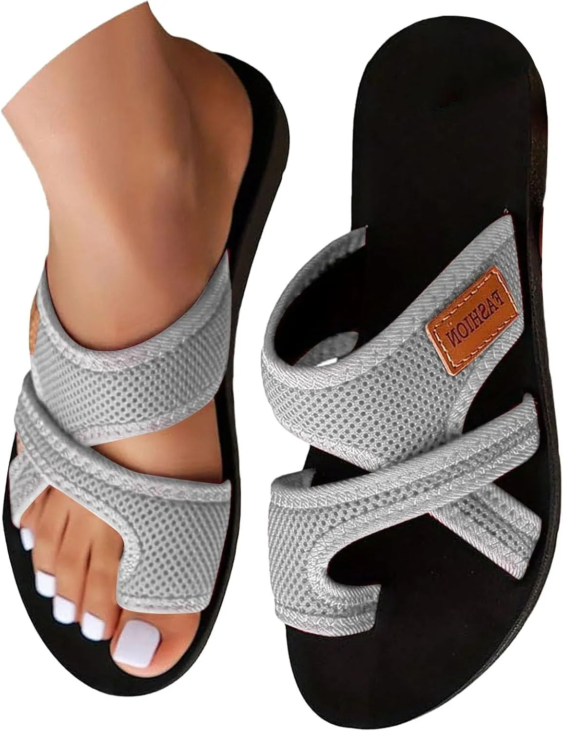 Orthopedic Sandals for Women 2025 Summer Casual Open Toe Beach Vacation Shoes Trendy mfortable Arch Support Sandal