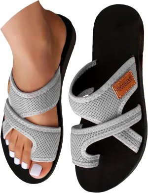 Orthopedic Sandals for Women 2025 Summer Casual Open Toe Beach Vacation Shoes Trendy mfortable Arch Support Sandal
