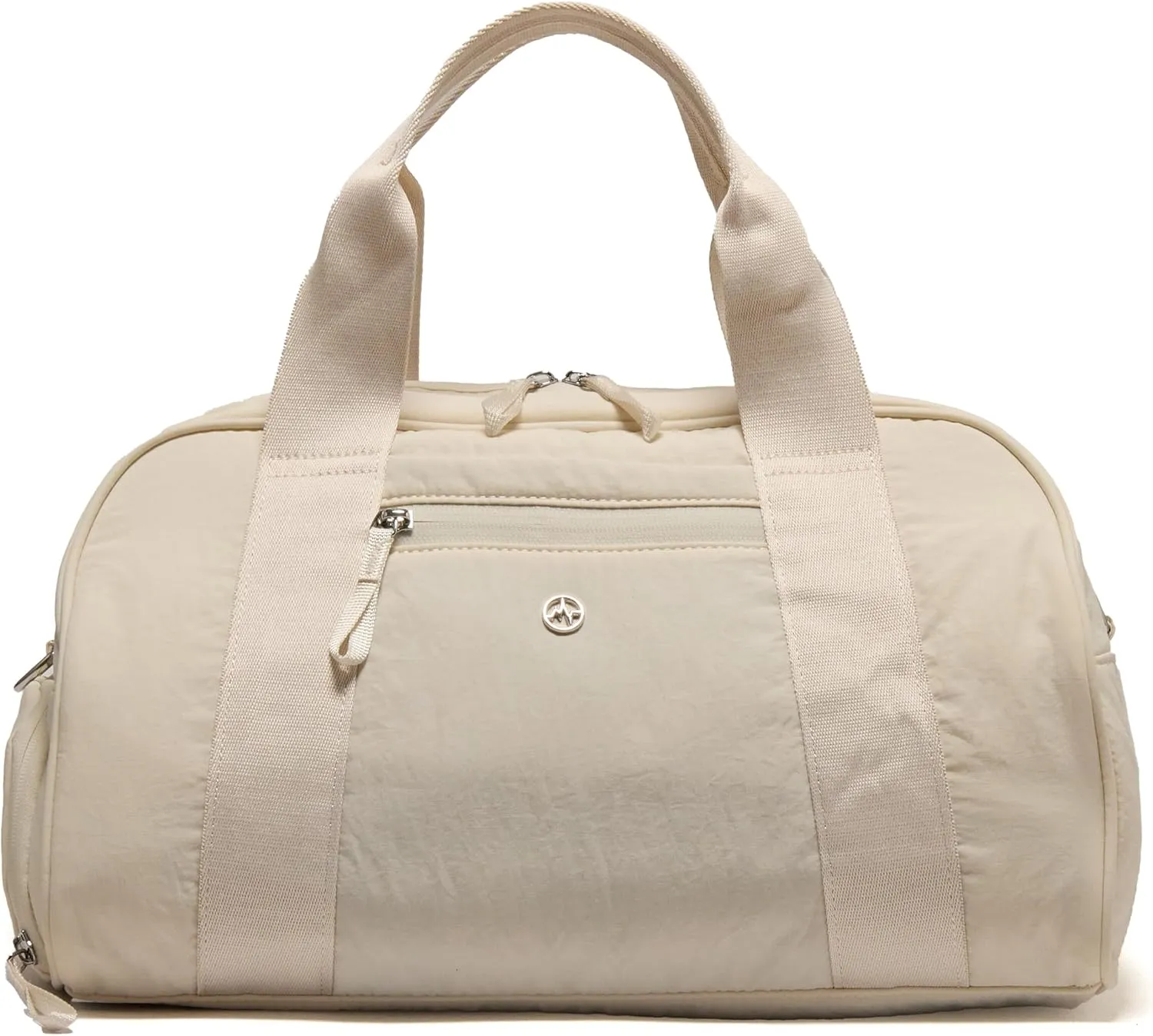 Pander 23L Small Gym Duffel Bag with Shoe Compartment, Versatile Gym and Travel Companion, Spacious, and Organized - Ideal for Active Lifestyles (White Opal)