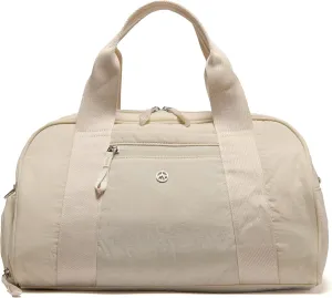 Pander 23L Small Gym Duffel Bag with Shoe Compartment, Versatile Gym and Travel Companion, Spacious, and Organized - Ideal for Active Lifestyles (White Opal)