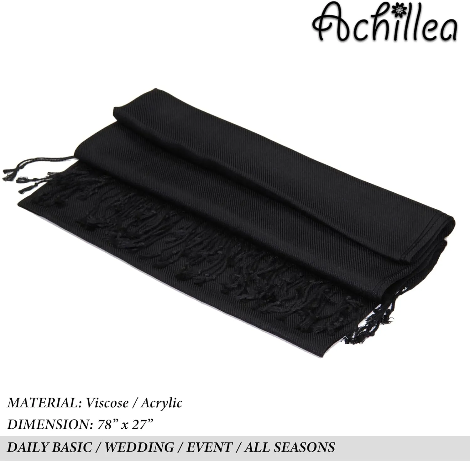 Pashmina Scarf for Women, Shawls and Wraps for Evening Dresses, Wedding, Bridesmaids, All Year Round Scarf for Formal or Casual Wear
