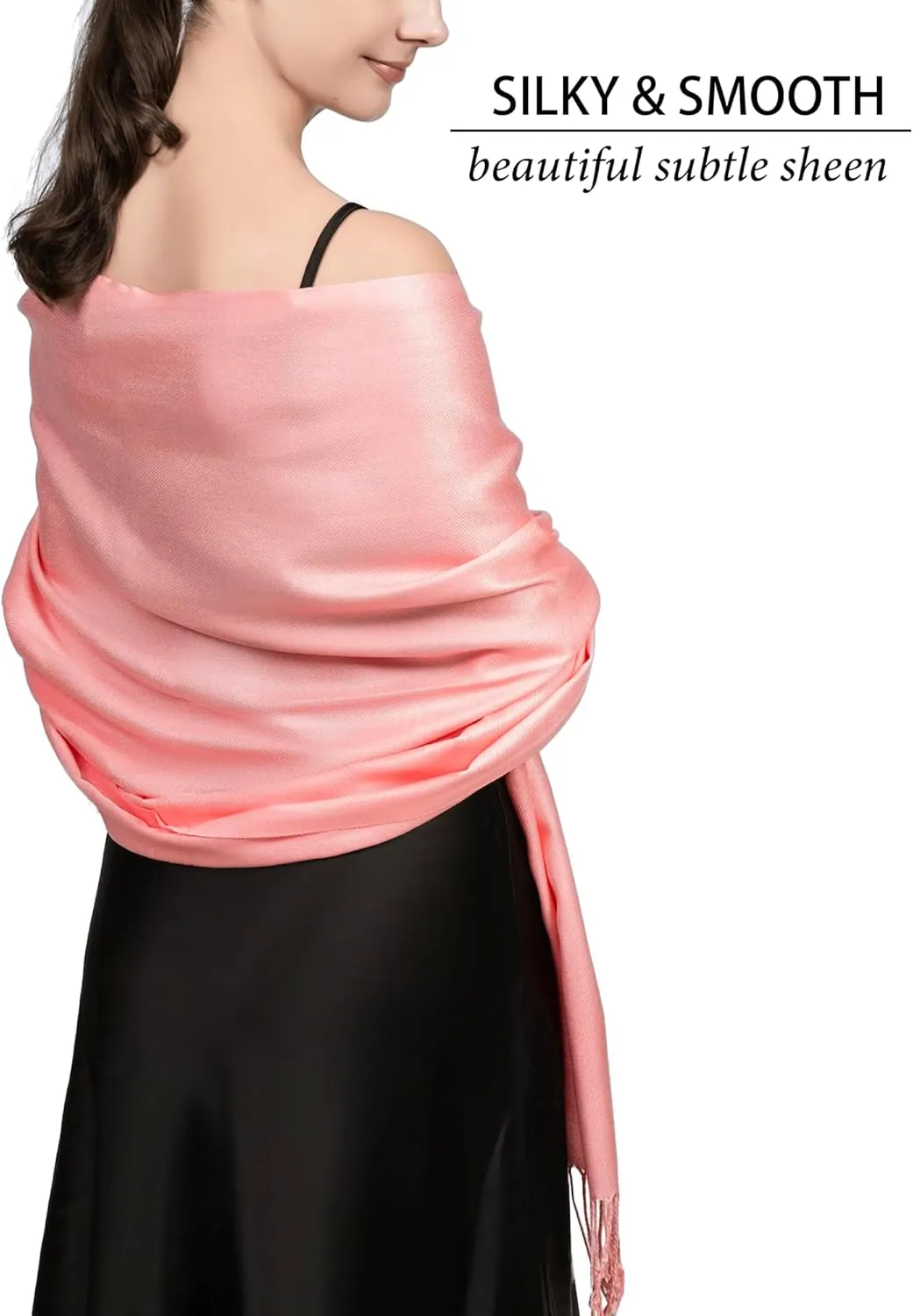 Pashmina Scarf for Women, Shawls and Wraps for Evening Dresses, Wedding, Bridesmaids, All Year Round Scarf for Formal or Casual Wear