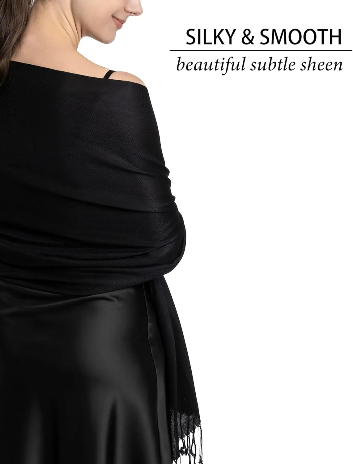 Pashmina Scarf for Women, Shawls and Wraps for Evening Dresses, Wedding, Bridesmaids, All Year Round Scarf for Formal or Casual Wear