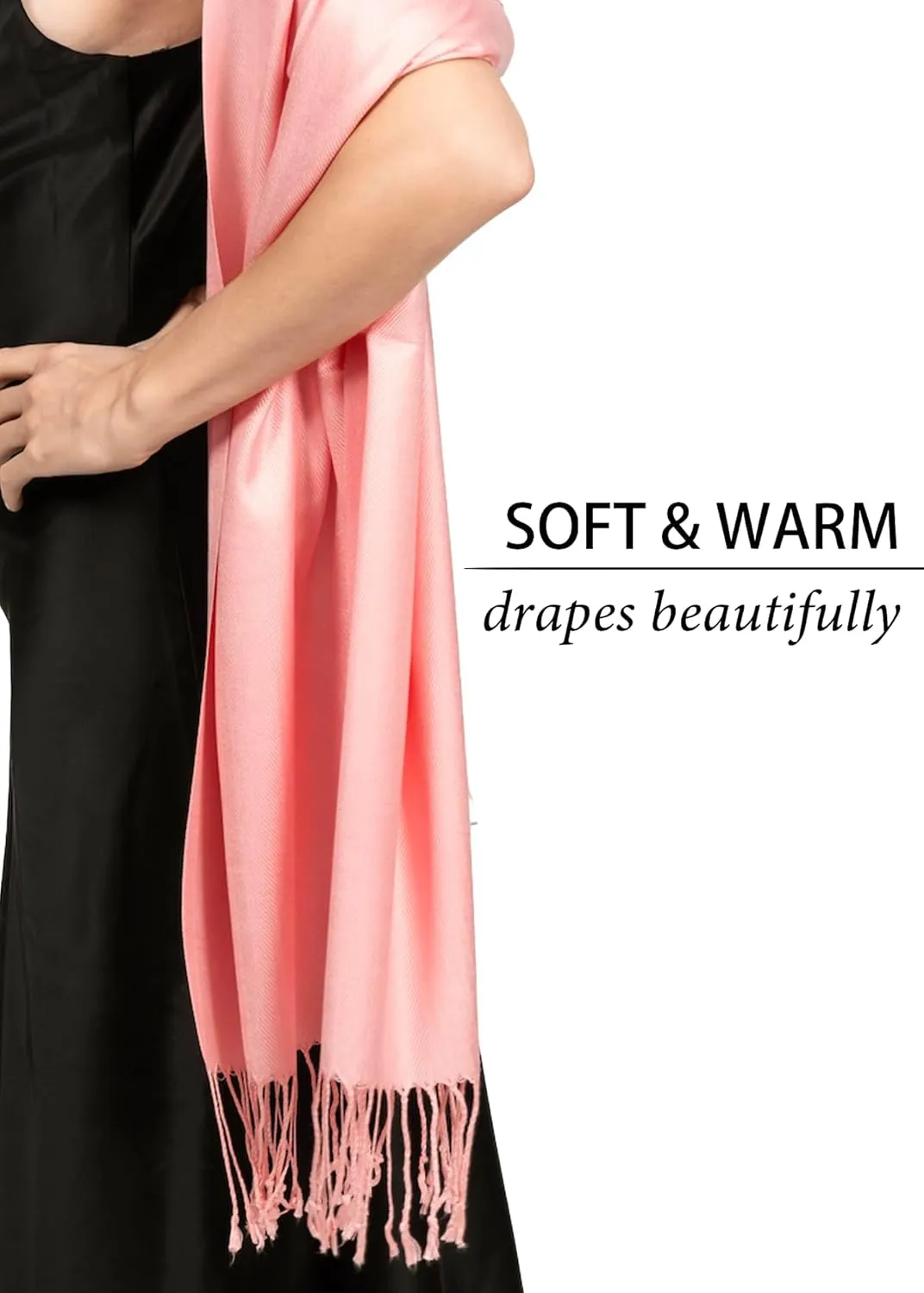 Pashmina Scarf for Women, Shawls and Wraps for Evening Dresses, Wedding, Bridesmaids, All Year Round Scarf for Formal or Casual Wear