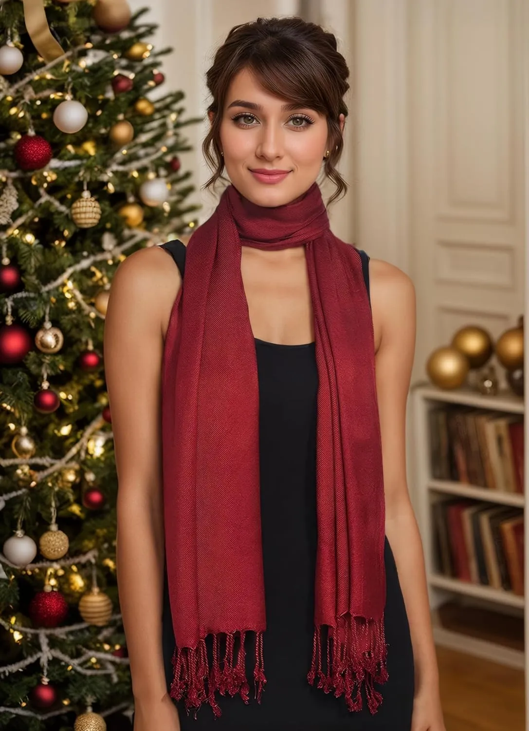 Pashmina Scarf for Women, Shawls and Wraps for Evening Dresses, Wedding, Bridesmaids, All Year Round Scarf for Formal or Casual Wear