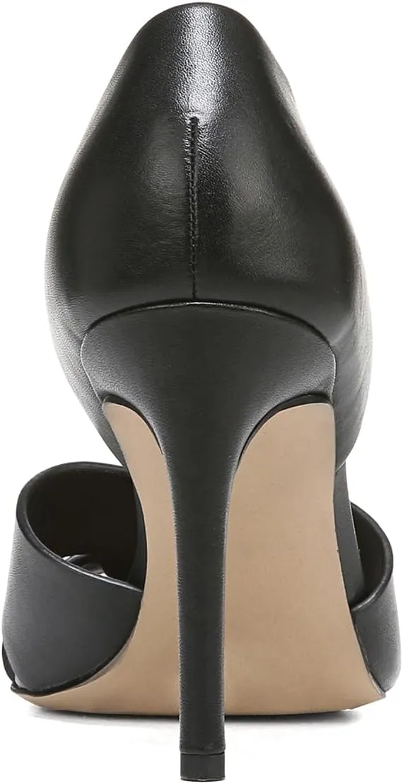 Pazzion Women Sexy Open Almond Toe High Heeled D'Orsay Pumps Slip On Stiletto Heel Two Pieces Sandals Versatile Party Evening Shoes Size 4-16 US