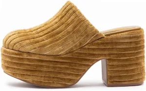 Pazzion Womens Comfy Thick Platform Closed Rounded Toe Mules Clogs Slip On Chunky High Heel Slipper Versatile Indoor Shopping Shoe Size 4-16 US