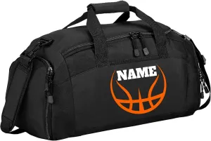 Personalized Basketball Duffel Bag - Essential Basketball Accessories, Girls Basketball Bag, Convenient Basketball Gear Carrier - Basketball Equipment, Black, BG970-SPORTS