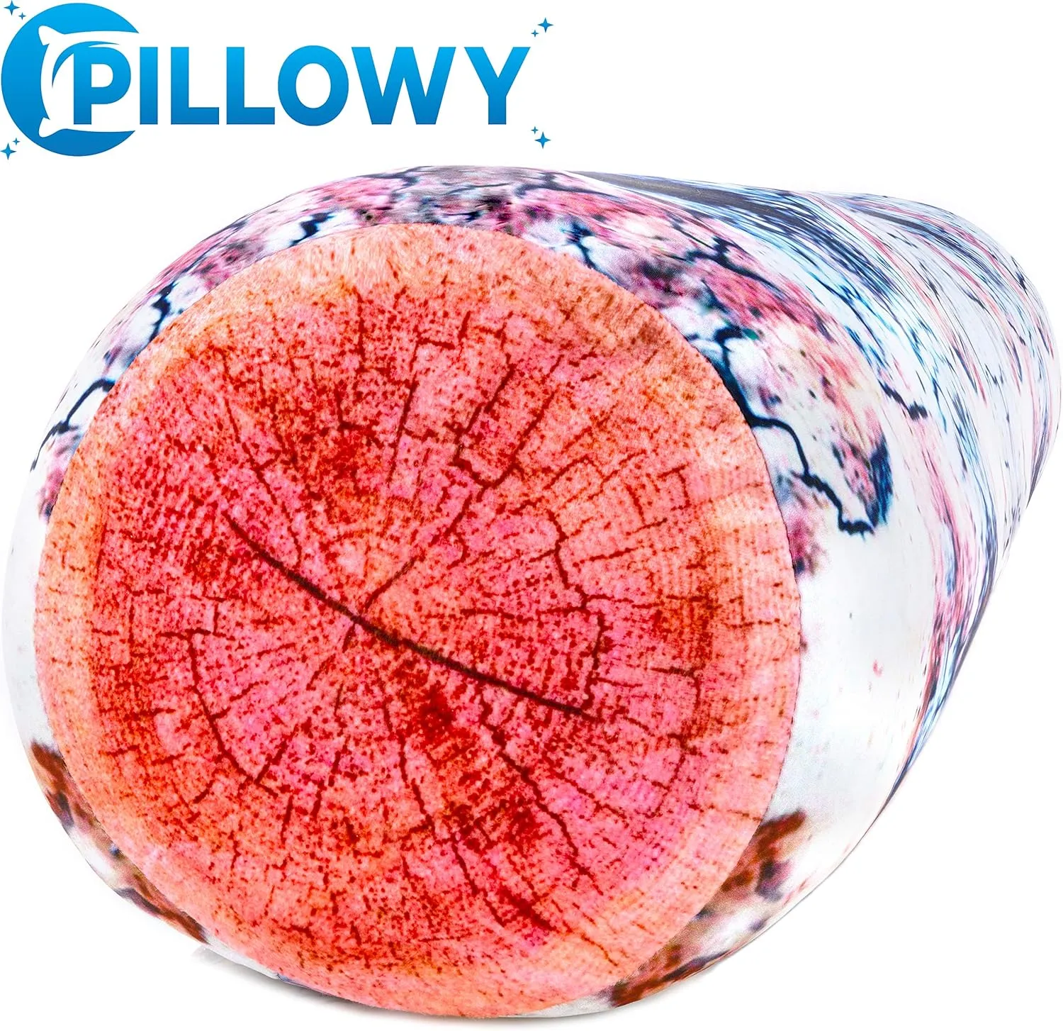 PILLOWY Log Platanus Microbead Body Pillow - Straight Long Pillows for Comfort or Use During Pregnancy- Spandex 85% / Nylon 15% - Spongy Cooling Hypoallergenic Outer Fabric - 50" X 8" - Side Sleepers