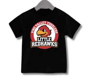 PINE VALLEY TODDLERS LOGO - Toddler T-Shirt BLACK