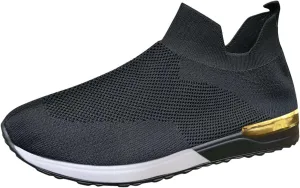 Plantar Fasciitis Shoes Women Non Slip Zapatos Ortopedicos para Mujer De Vestir All Black Platform Tennis Shoes for Women Platform Sneakers for Women Zapatos Negros para Embarazadas