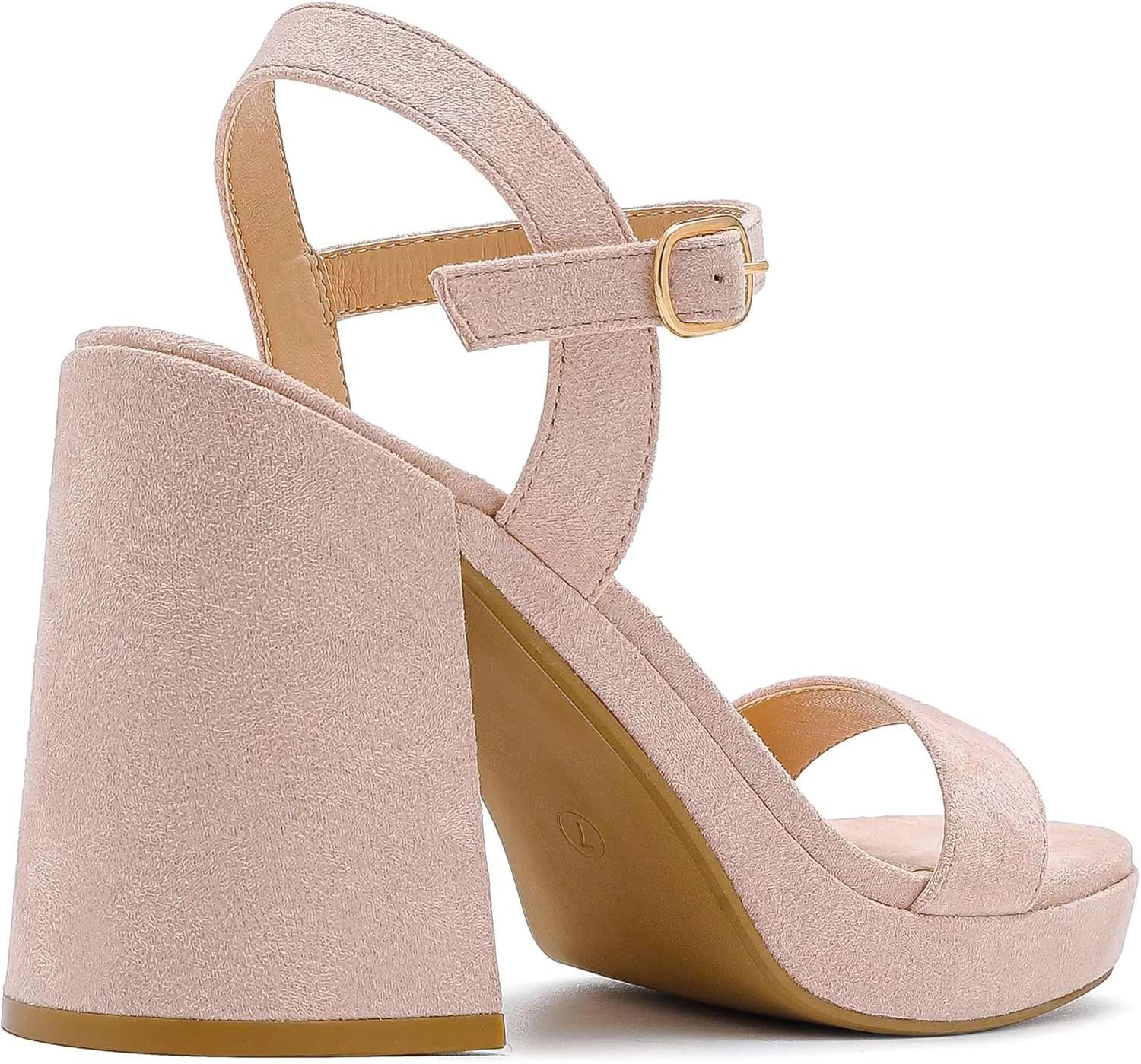 Platform Sandals Women Fashion Block Chunky Heeled Sandals Open Toe High Heels Evening Wedding Party Prom Dance Summer Ankle Strap Dress Shoes