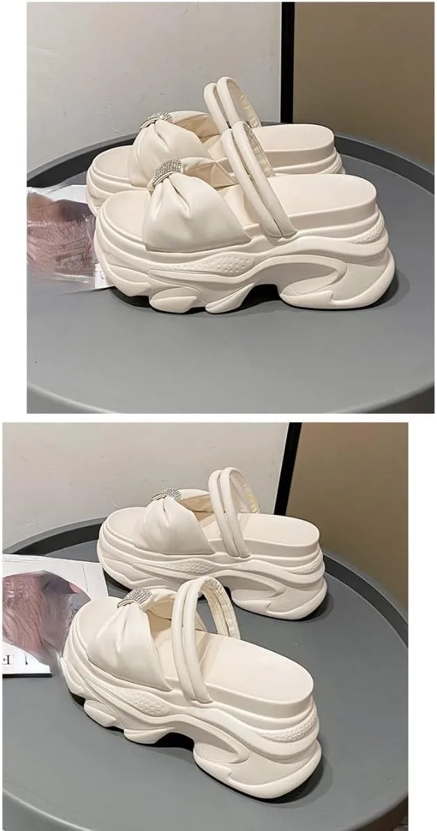 Platform Slippers Non-slip Height Up Fashion Girls Women Sandal Beach Outdoor Sandals