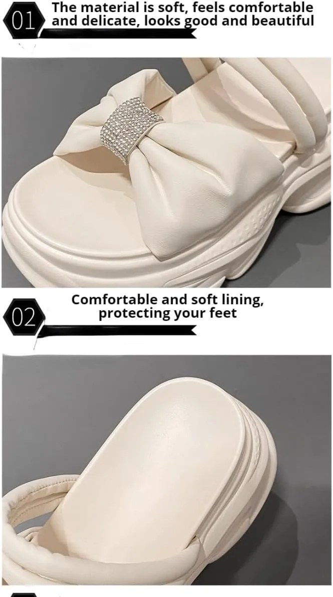 Platform Slippers Non-slip Height Up Fashion Girls Women Sandal Beach Outdoor Sandals
