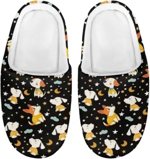 Plush Slippers for Kids Anti-slip House Slippers Warm Bedroom Slippers Cozy House Shoes