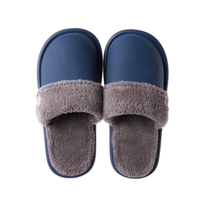 Plush warm Home flat slippers