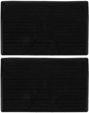 PRETYZOOM 2pcs Car Floor Mat Cars Floor Mats Heel Repair Patch Auto Pedal Pads Foot Rest Pedal Pad Carpet Patch Car Repair Pad Shoe Repair Patch Car Foot Pad Foot Pedal Pad Black Rubber