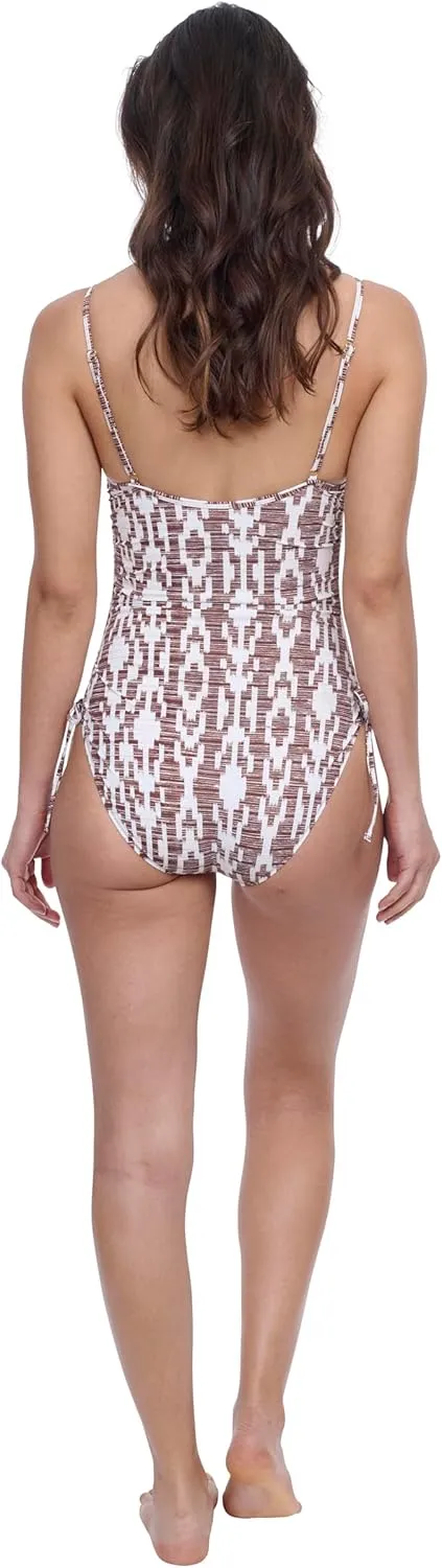 Profile by Gottex Natural Essence Women’s Square Neck Tank Underwire Stylish Elegant One Piece Bathing Suit Swim Essential