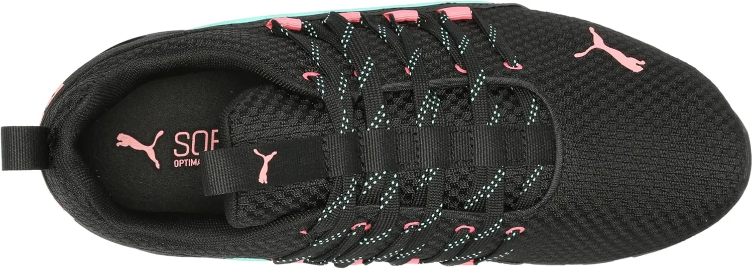 PUMA Women's Axelion Cross Training Shoes, Black-Rose Gold, 8