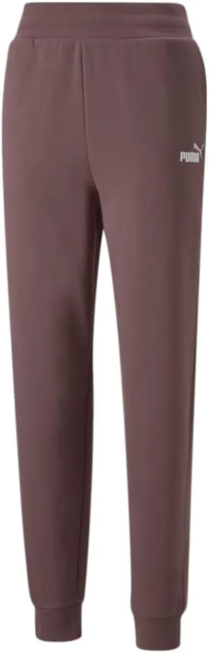 Puma Womens Essentials  Embroidery Pants Casual Pockets - Purple - Size M