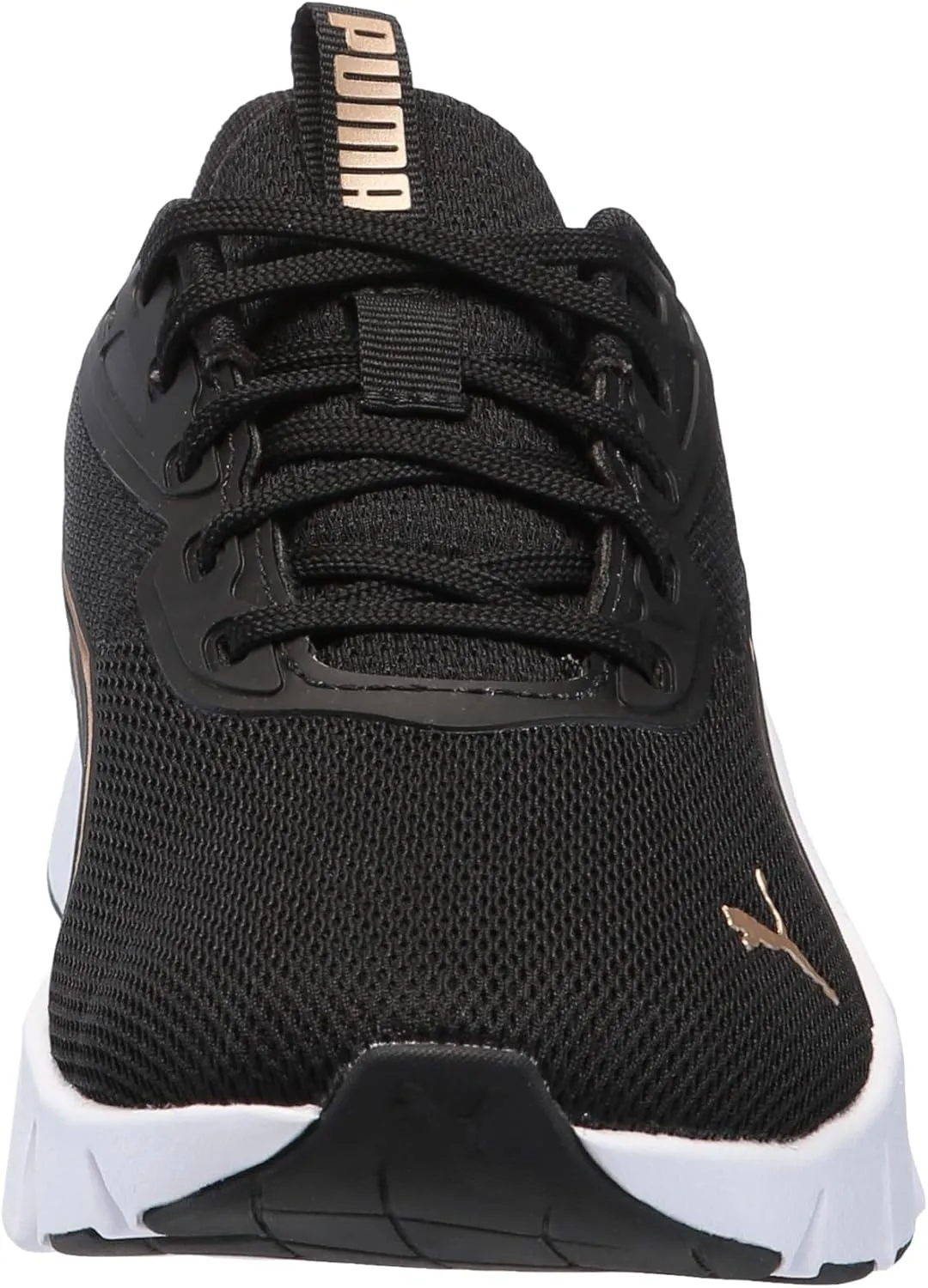PUMA Women's Flexfocus Lite Modern Cross Training Shoes, Black-Gold, 11