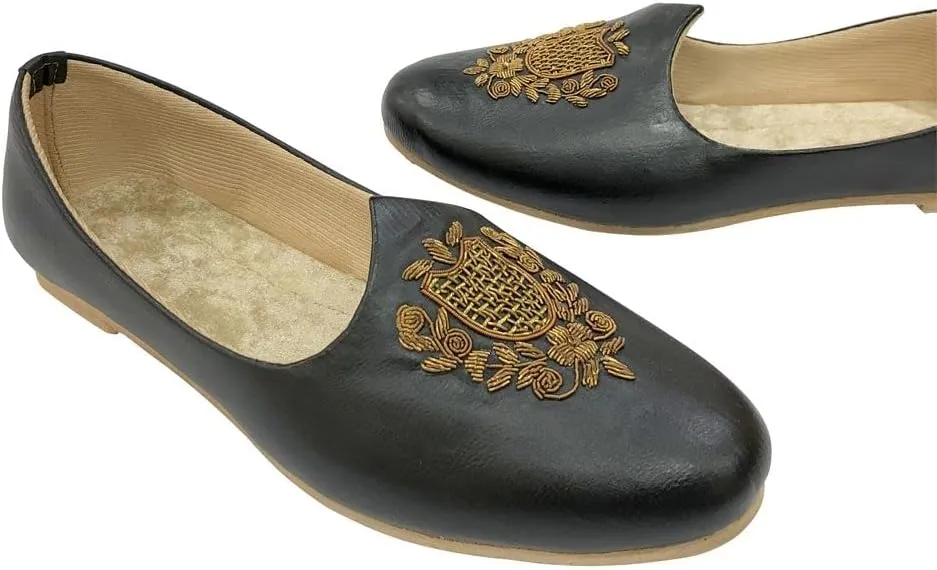 Punjabi Jutti for Men Black Stylish Loafers Sherwani Juti Men Ethnic Slip-on Casual Handmade Mojari Shoes