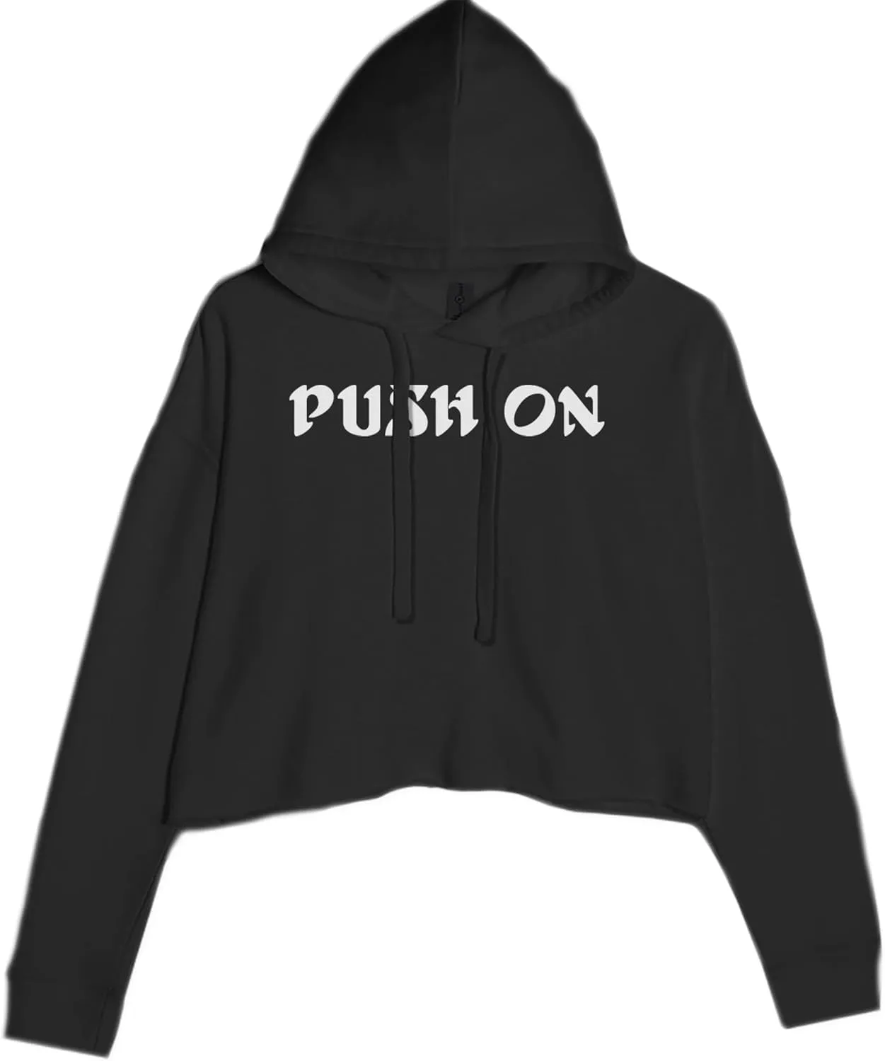 Push On Tush Push Cropped Fleece Hoodie, Soft & Cozy, Trendy Fit