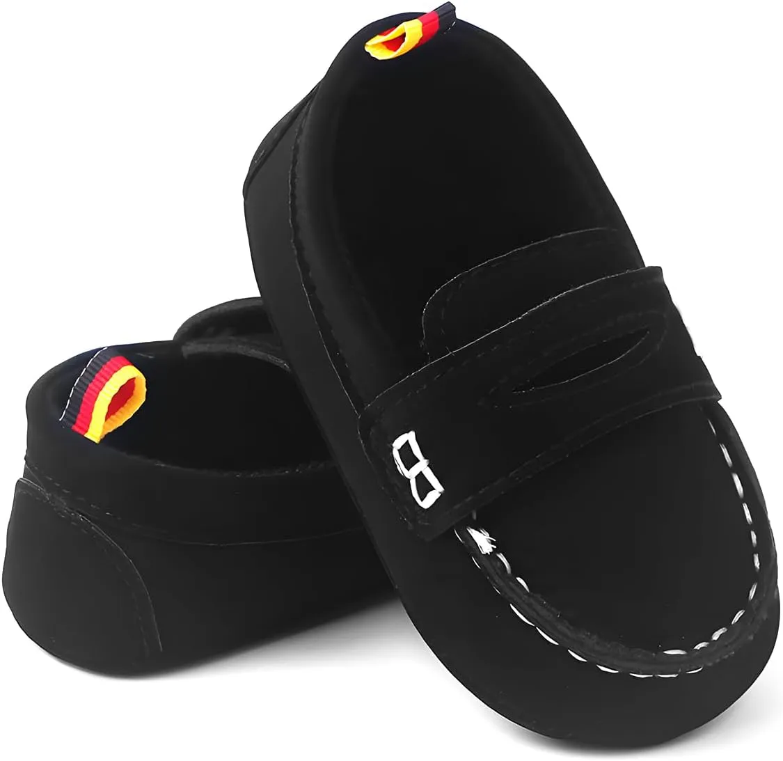 QIETION Baby Boys Girls Oxford Shoes PU Leather Soft Sole Sneakers Anti-Slip Toddler Ankle Boots Infant Walking Shoes