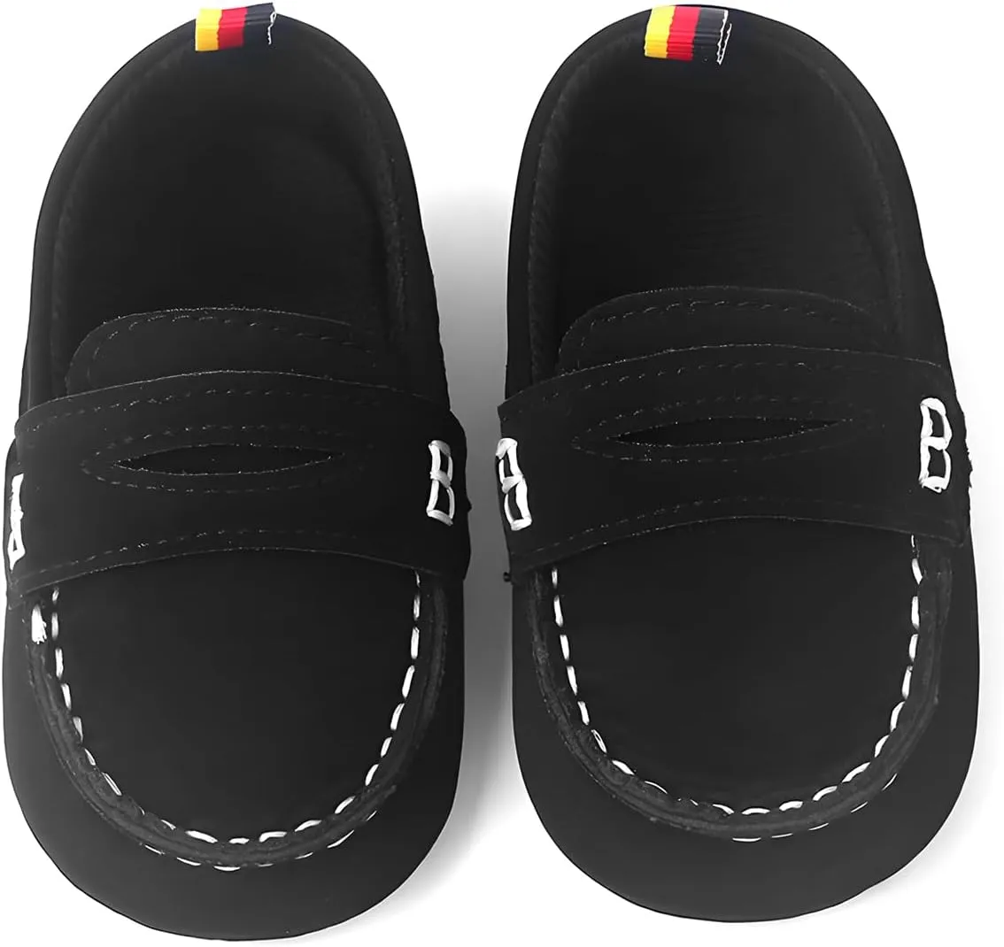 QIETION Baby Boys Girls Oxford Shoes PU Leather Soft Sole Sneakers Anti-Slip Toddler Ankle Boots Infant Walking Shoes