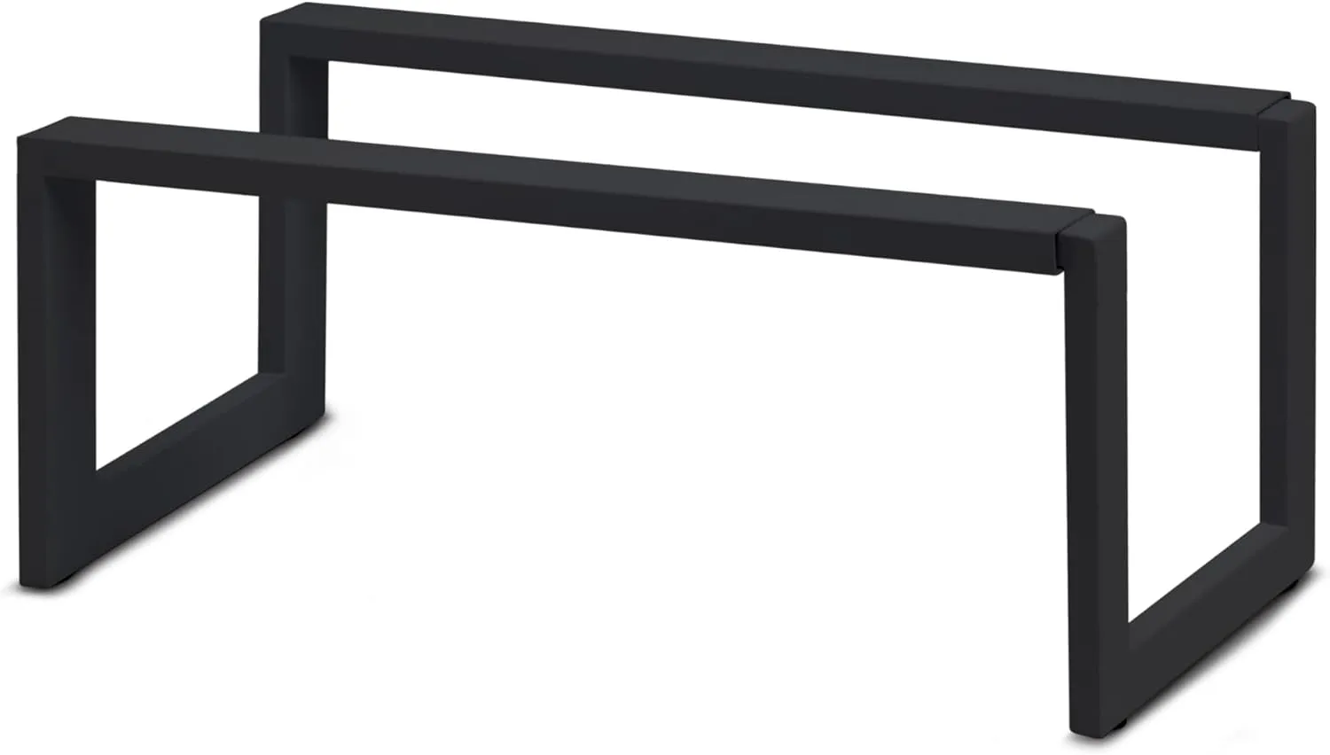 QUALIAZERO Expandable Shoe Rack Organizer for Closets, Entryways, Hallways, Bedrooms, Living Rooms, Kitchens, Bathrooms, Laundry Rooms (Onyx Shadow, 2 Pack)