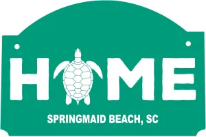 R and R Imports Springmaid Beach South Carolina Souvenir Wood Sign with String