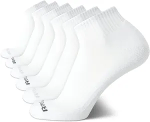 Reebok 6 PAIRS QUARTER CUT PERFORMANCE TRAINING SOCKS SHOE SIZE 6-12.5