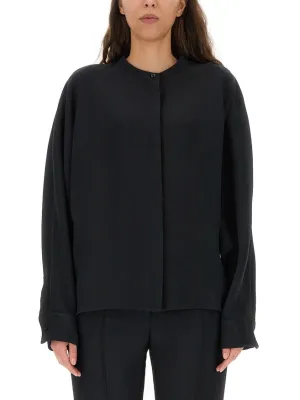 Relaxed-Fit Viscose Blend Shirt With Button Closure