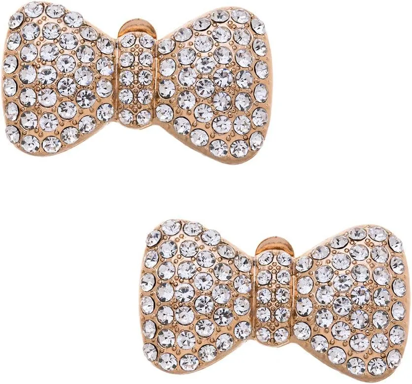 Rhinestone Crystal Pearl Silver Gold Bow Wedding Bridal High Heel Shoe Clips Removable Shoe Charms-2 Pcs