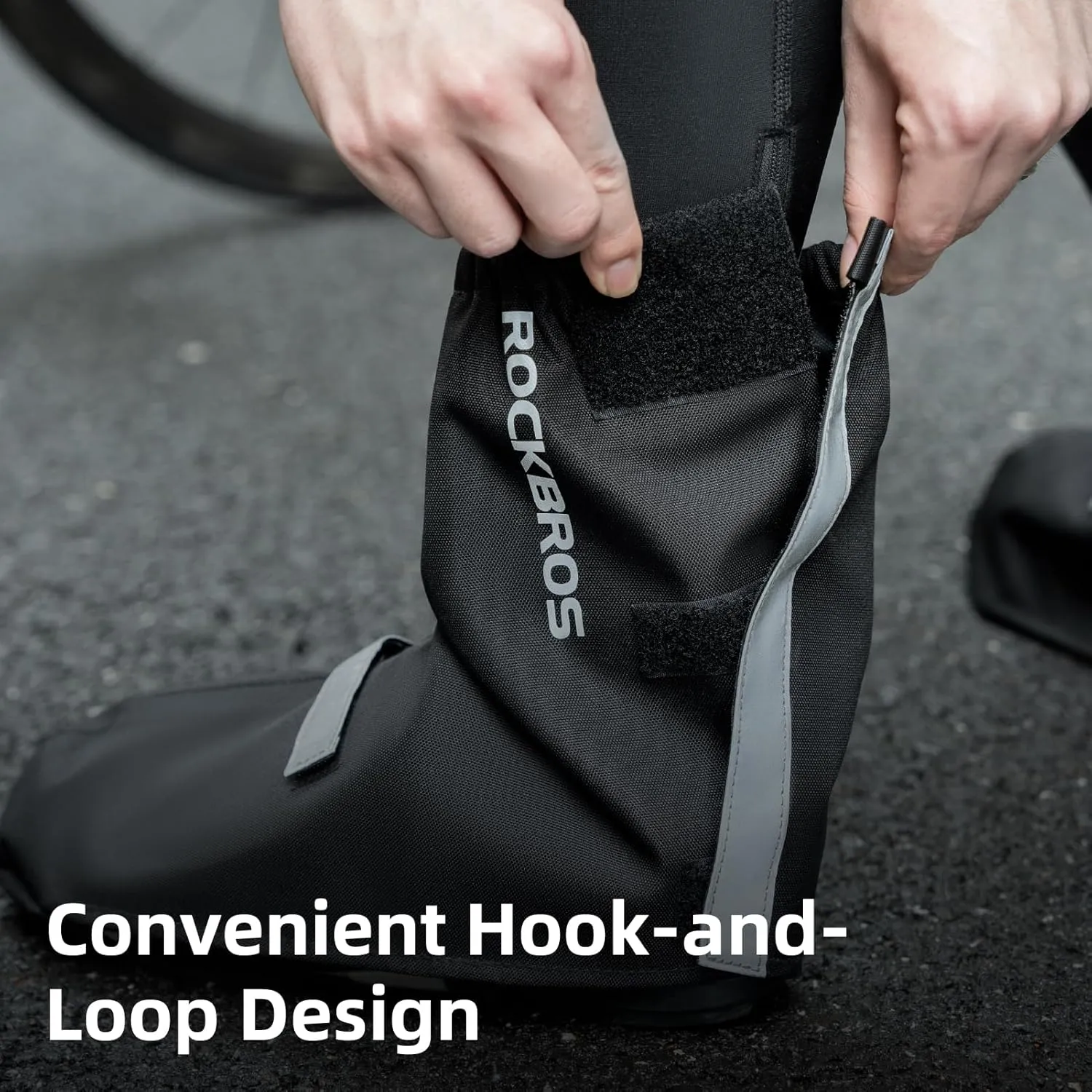 ROCKBROS Cycling Shoes Rain Covers Water Resistant Bike Shoe Cover Windproof Bicycle Overshoes for Mountain Road Bike Shoes