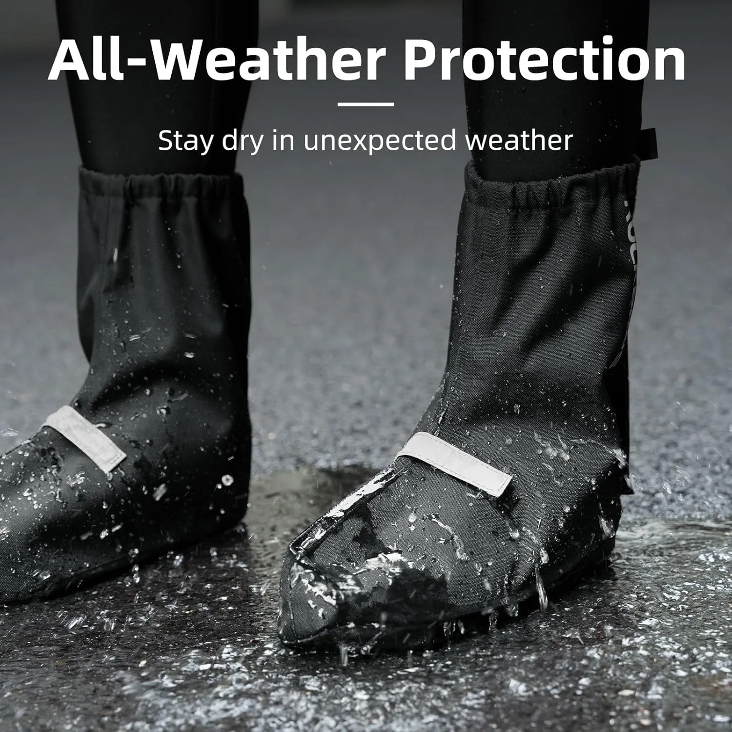 ROCKBROS Cycling Shoes Rain Covers Water Resistant Bike Shoe Cover Windproof Bicycle Overshoes for Mountain Road Bike Shoes