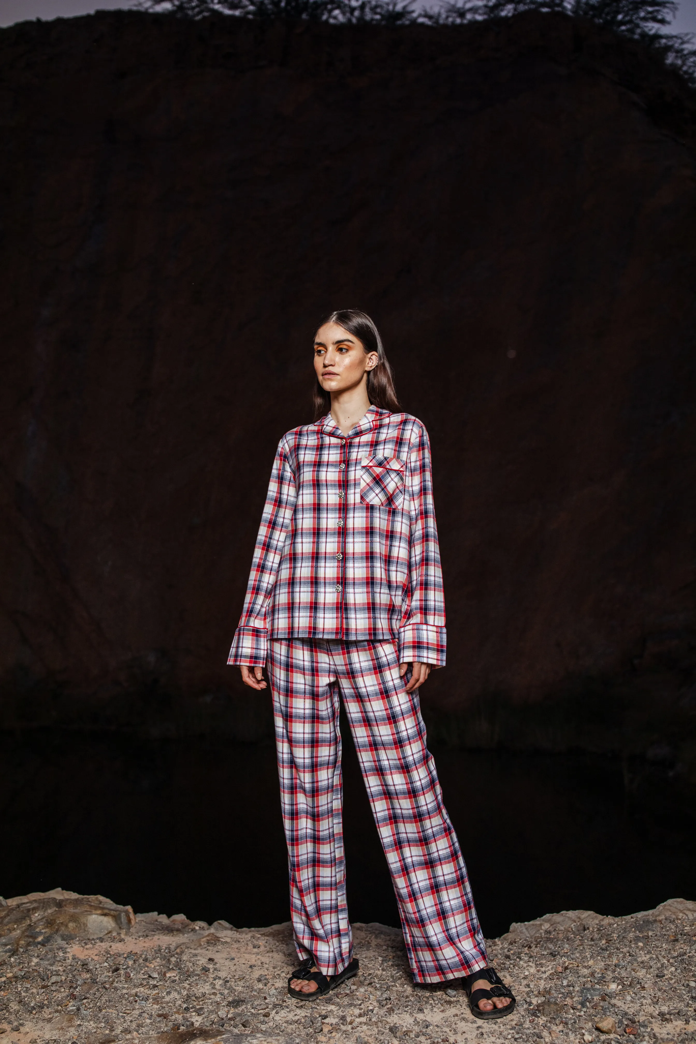 SANTA FLANNEL SLEEP SUIT
