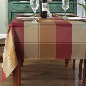 SASTYBALE Rectangle Tablecloth Checkered Style Polyester Table Cloth Spillproof Heavy Weight Table Cover for Kitchen Dinning Tabletop (Rectangle/Oblong, 52" x 70" (4-6 Seats), Red)