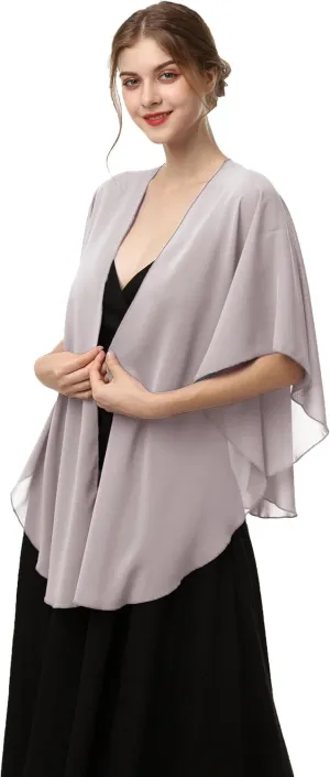Shawls and Wraps for Evening Dresses Sheer Chiffon Women Elegant Soft Silky Scarf Scarve Wedding Bridal Stole