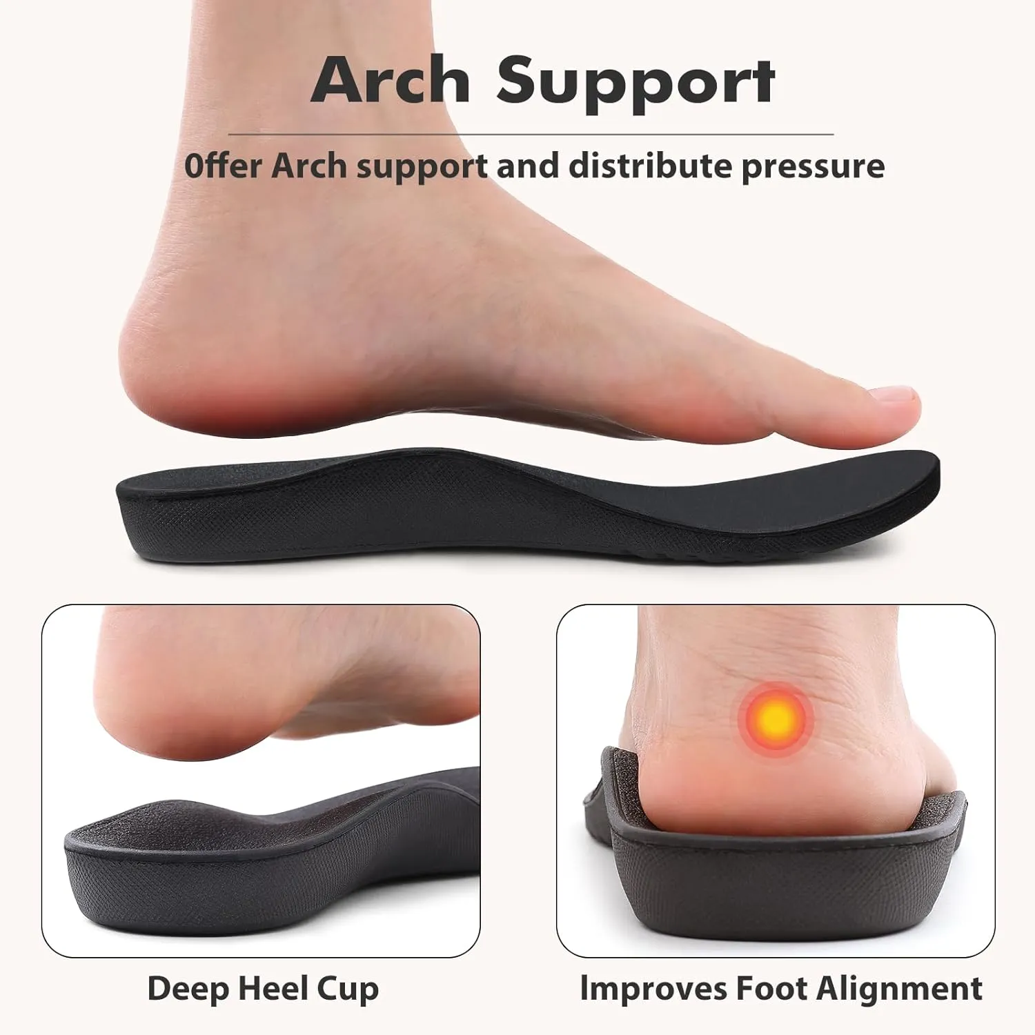 shevalues Orthopedic Slippers for Women with Arch Support Adjustable Open Toe House Shoes for Plantar Fasciitis