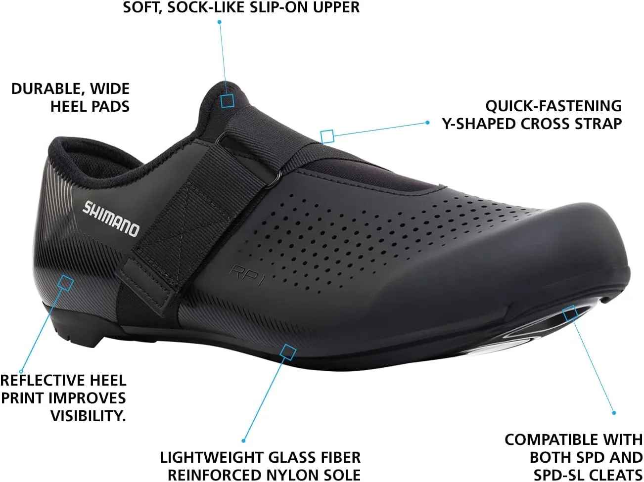 SHIMANO SH-RP101 High Performing All-Rounder Cycling Shoe