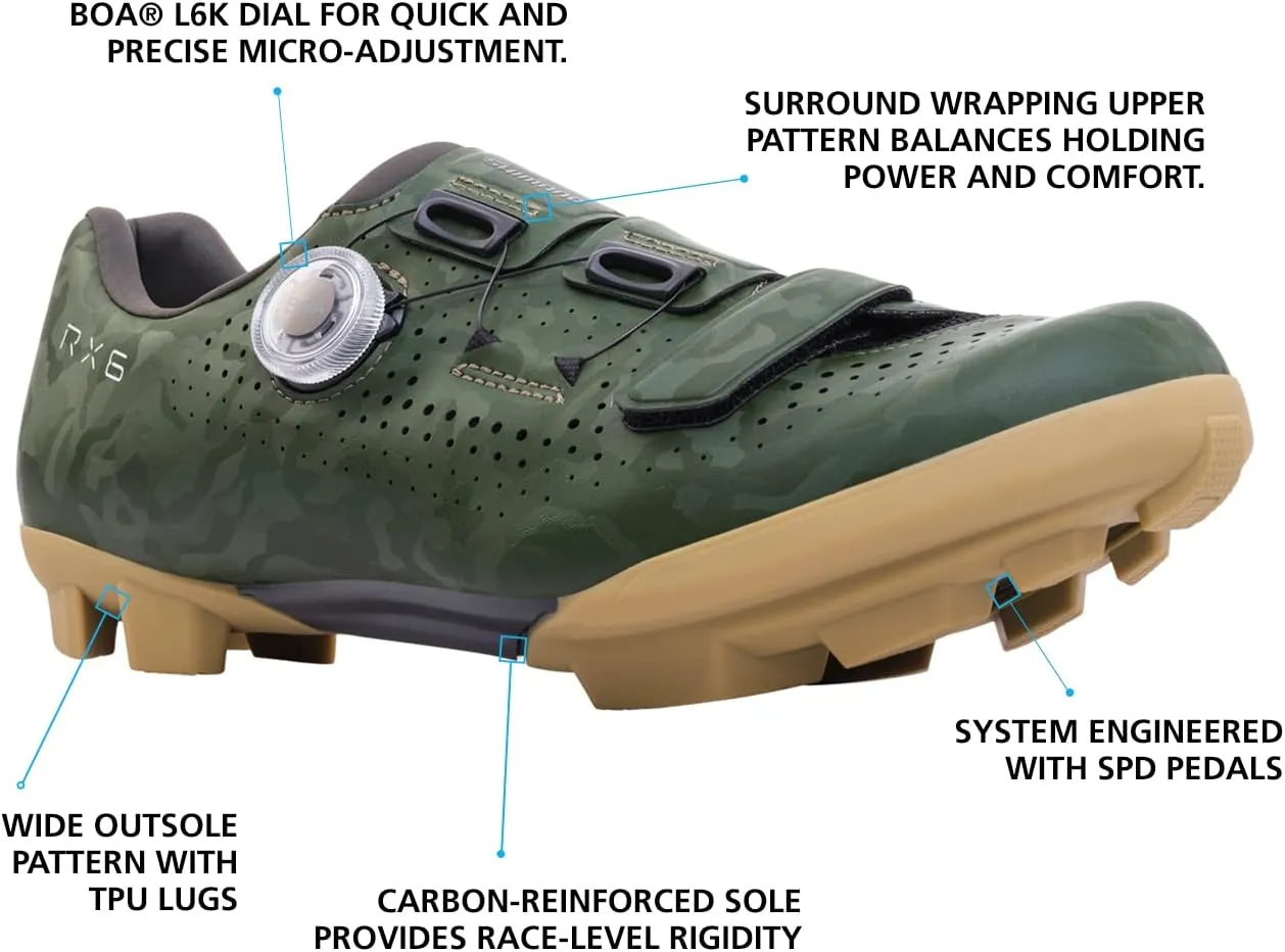 SHIMANO SH-RX600 Men’s Versatile Gravel Cycling Shoe