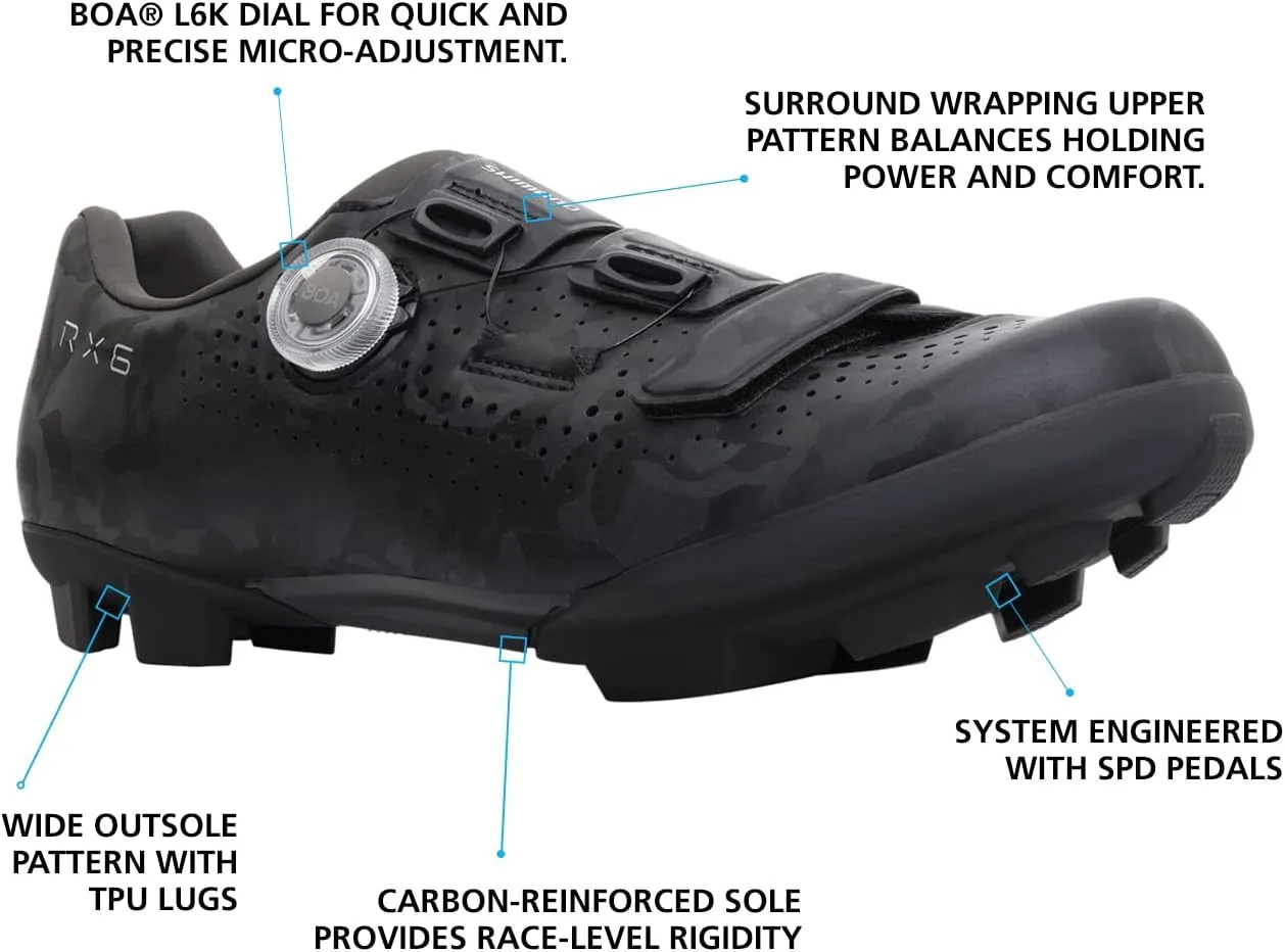 SHIMANO SH-RX600 Men’s Versatile Gravel Cycling Shoe