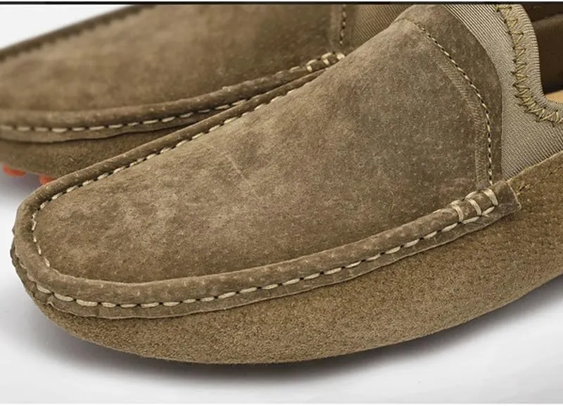 Shoes Men's Personalized Patchwork Slip-on Loafers Comfortable Flat-Heeled Soft-Soled Oxford Shoes Men Versatile Casual Shoes for Driving Business