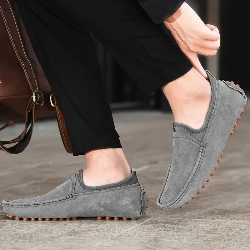 Shoes Men's Personalized Patchwork Slip-on Loafers Comfortable Flat-Heeled Soft-Soled Oxford Shoes Men Versatile Casual Shoes for Driving Business